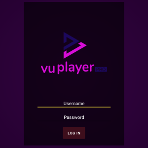 VU Player Pro 1.7 with Auto-Updating Adverts - Username/Password and QR login